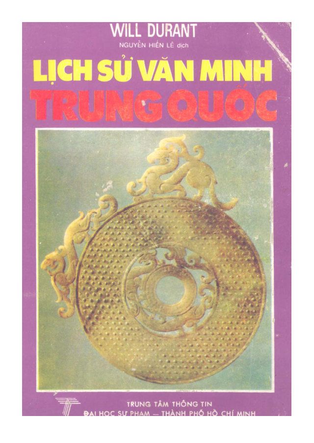 Lịch sử văn minh Trung Quốc (1972) - Nguyễn Hiến Lê dịch